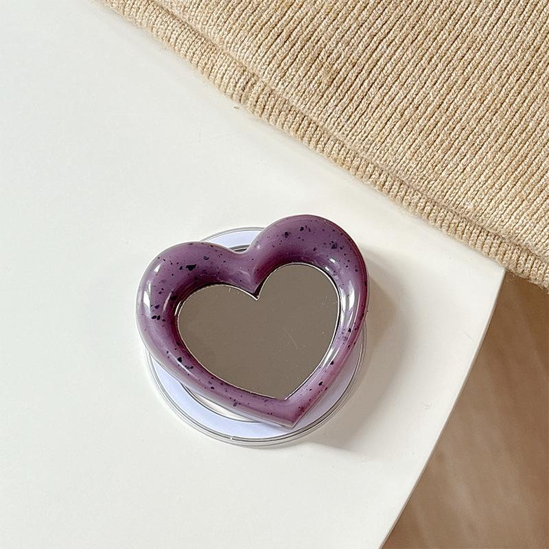 Simple Mirror Mobile Phone Magnetic Suction Is Suitable For Magsafe Desktop Airbag Bracket Telescopic Women'S Makeup Mirror