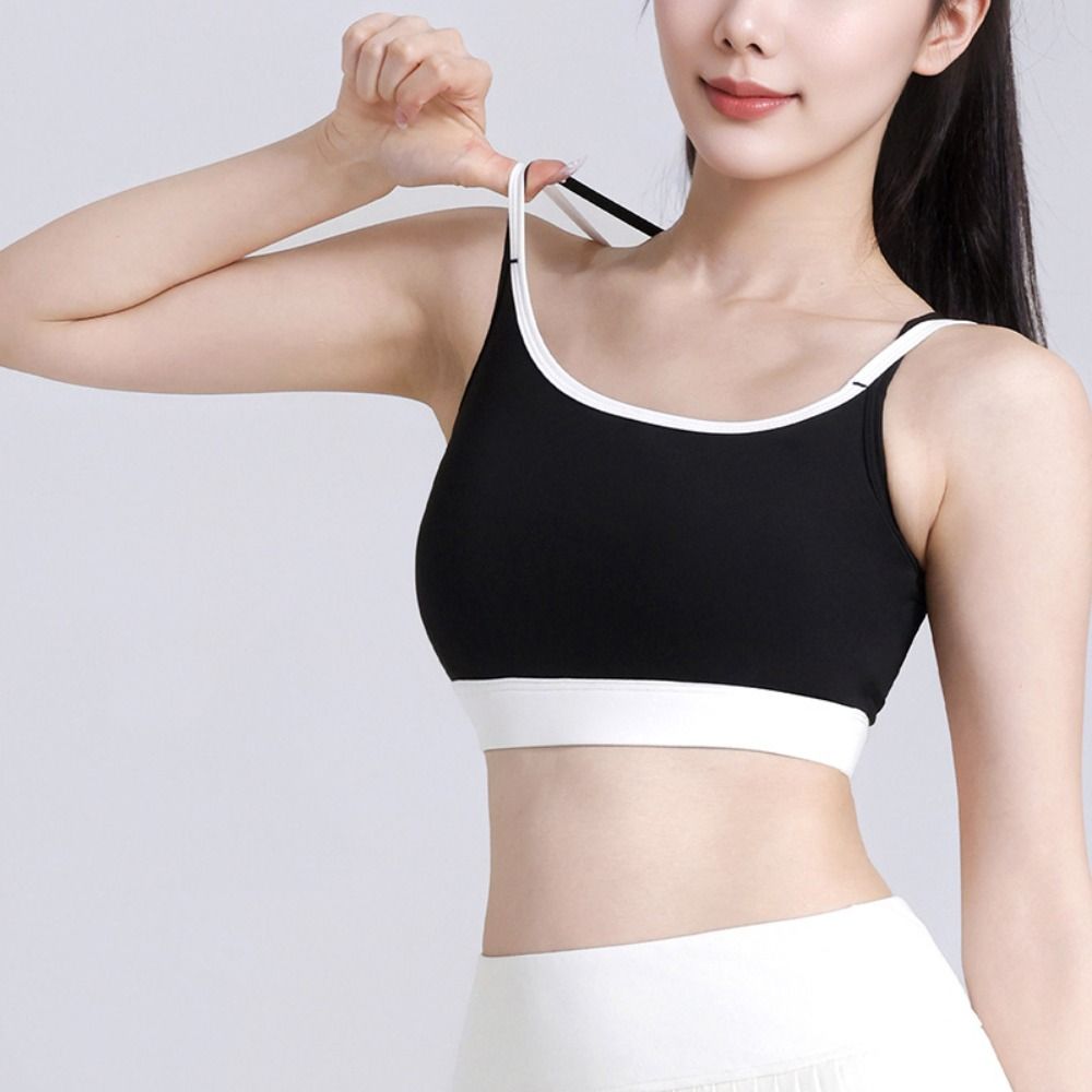 Cross Belt Training Fitness Bra Anti-shake Underwear for Women Breathable Yoga Soft Bra Women