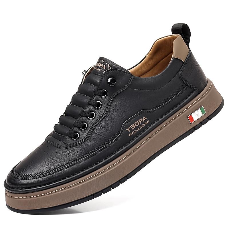 Men's shoes Four Seasons New Extra Large Size Men's Casual Leather Shoes Men's Board Shoes Little White Shoes