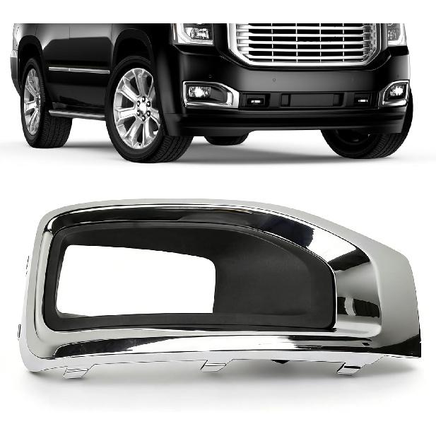 Fog Light Cover Front Bumper Fog Lamp Bezel, Front LH Side Fog Light Trim Cover, 22936426, GM1038187,Compatible with GMC Yukon XL Denali SLE SLT Right Passenger Side