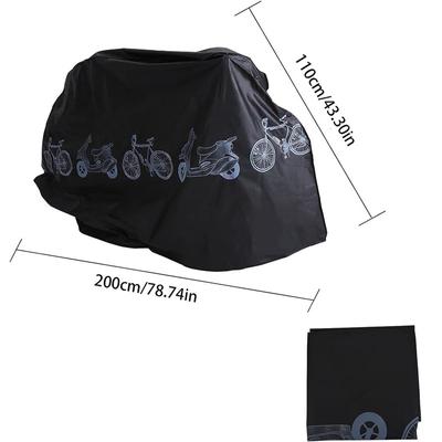 Fahrradabdeckung für den Außenbereich, wasserdicht, staubdicht, regen- und UV-Schutz, 110 x 200 cm