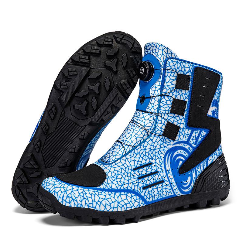 2025 Four Seasons Motorcycle Riding Boots Men's Women's Anti Fall Shoes Off Road Racing Travel