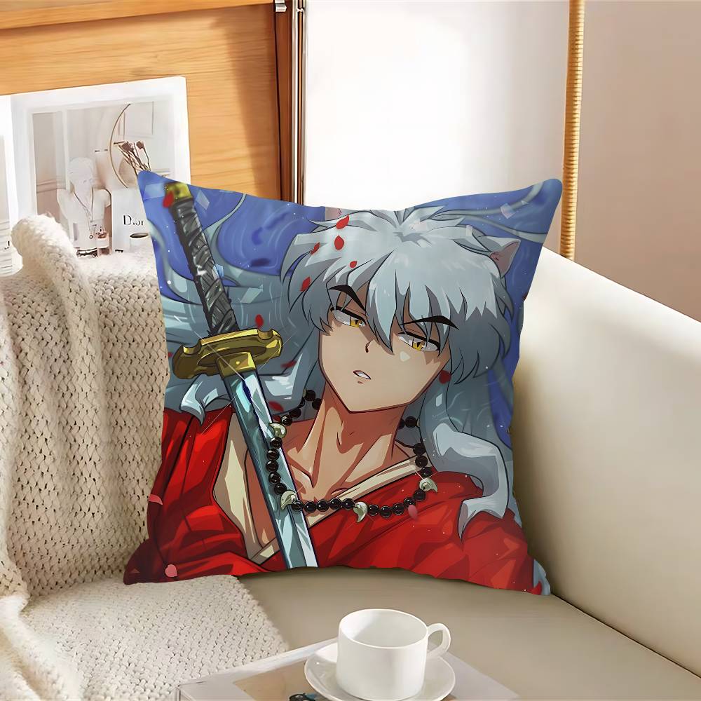 InuyashaeS Anime Pillow Case Removable Washable Cushion Cover – All-Season Soft Linen