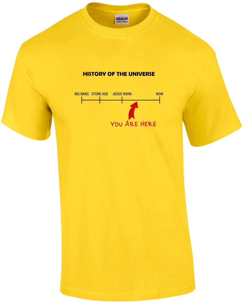 History Of The Universe You Are Here Shirt L