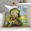 adventure anime Made in Abyss Cushion Cover Soft  EasyWash Pillow Case  Versatile for Couch Bed Travel and Office