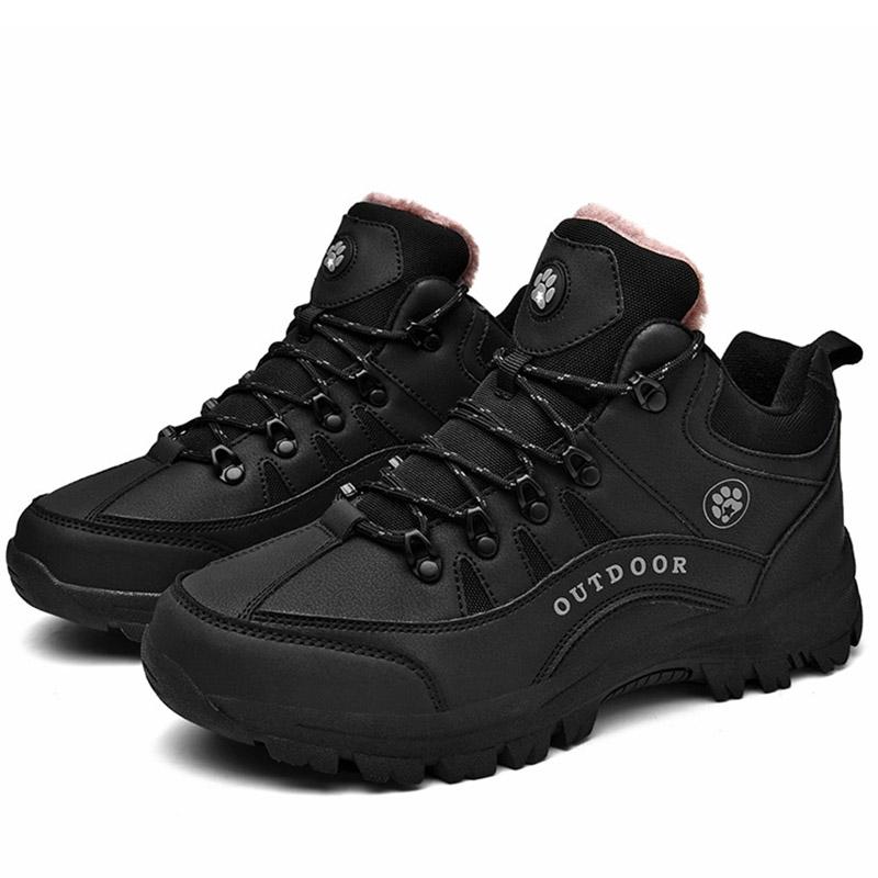 Fashion 2024 Boots Men Fashion Ankle Boots Men Comfortable Soft Men's Casual Shoes Thick Bottom Male Sneakers Warm Plush Shoes Footwear