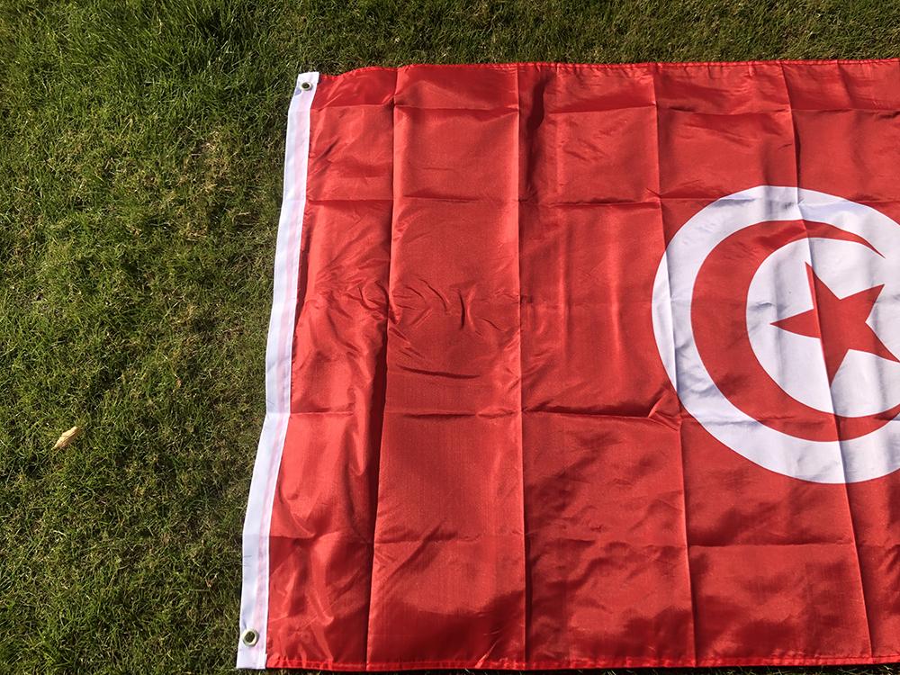 Tunesien Flagge 90x150cm Tunisie Flag Heimdekorationsflaggen Banner 3x5 Fuß Nationalflagge Polyester Außen Hängende Fliegende Flagge