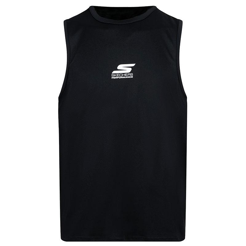 Skechers Mens Running Sports Series Breathable Quick-Dry Round Neck Vest Men tops P225M288-0018 S