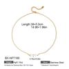 Four-Pointed Star Natural Pearl Double Layer Gold-Plated Clavicle Necklace
