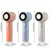 High-Speed Airflow Portable Handheld Fan Smart Digital Display USB Rechargeable Fan  Travel
