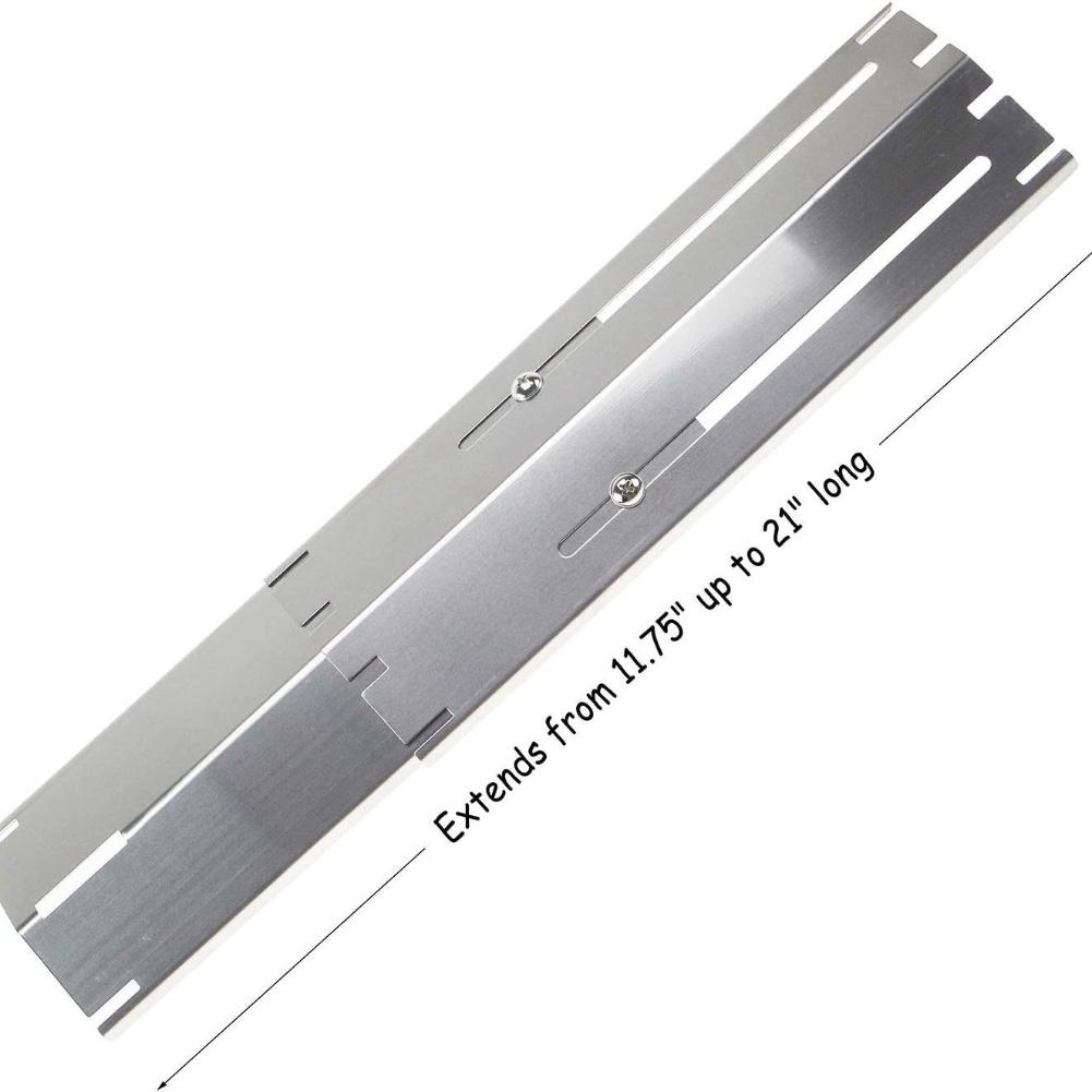 Adjustable Porcelain Steel Heating Plate Guard Replacement for 84004 Grill Models Compatible with Most Gas Grills