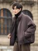 Trendy Brand 2025 Men's Stand Collar Down Jacket - High-End, Warm, Thickened White Duck Down Coat