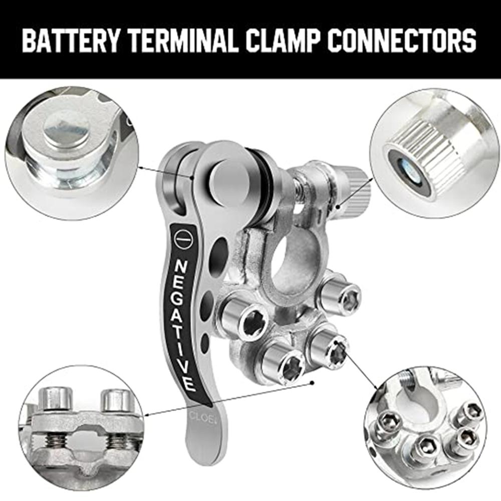 1 Pair Of Car Tools Quick Disconnect Battery Tool Main Cable Terminal Closing Connector Clip 12v 6v 24v Car Boat Tractor Truck