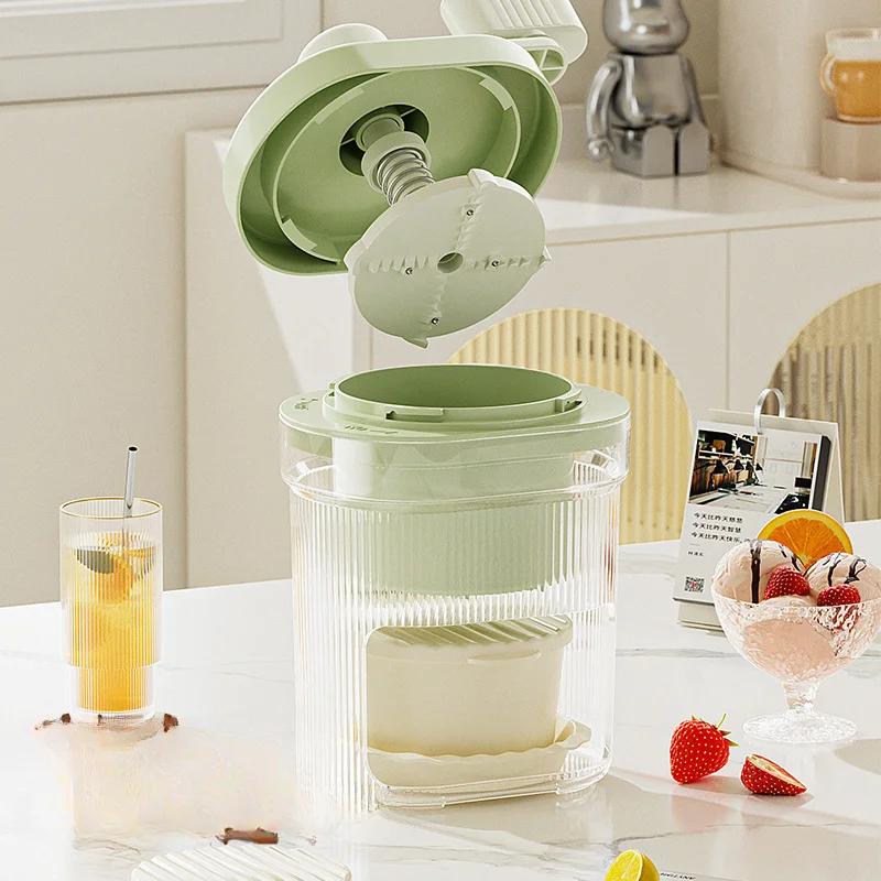 Shaved Ice Machine Small Manual Ice Crusher Home Hand-cranked Machine Making Smoothie Machine Suitable for Outdoor Camping