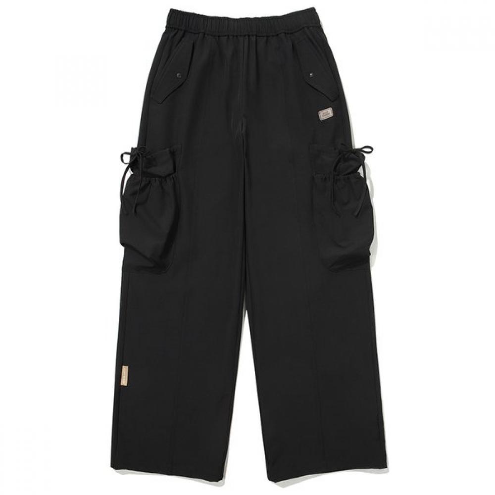 Bbc Earth Women Cargo Pants String Brushed  Black 075