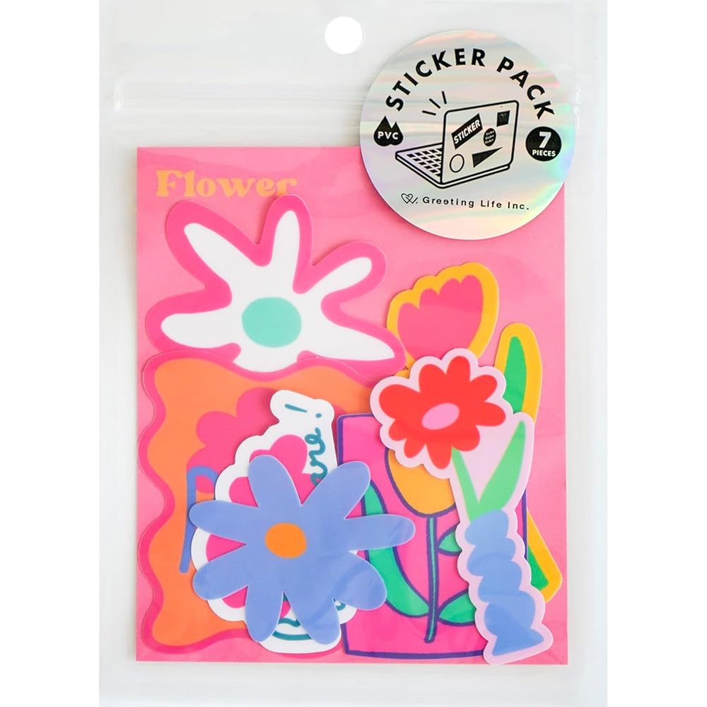 Chic Greeting Life Sticker Pack MMCK-483 Flower Design Decorative Stickers