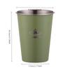 1PCS Camping Tableware Stainless Steel Outdoor Cup Portable Mug for Hiking Picnic Travel Lightweight Unbreakable Drinking Cup