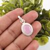 Rose Chalcedony Gemstone Jewelry, 925 Sterling Silver Pendant Jewelry, Handmade Gorgeous Pendant Gift For Women