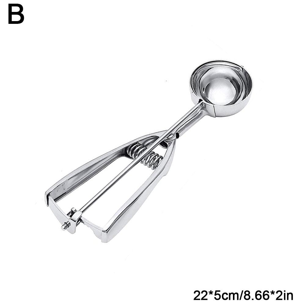 Ice Cream Scoop, 1/3PCS Cookie Scoops For Baking Stainless Steel Ice Cream Scooper With Trigger Release For Portion Control