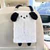 Cute Cartoon Animal Plush Hanging Tissue Box For Car And Home