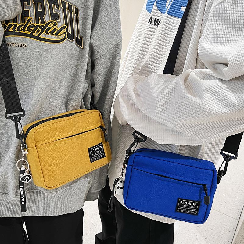 Summer Women's Bag Women's Mobile Phone Bag Small Shoulder Bag Women's Canvas Bag Men's One Shoulder Crossbody Bag