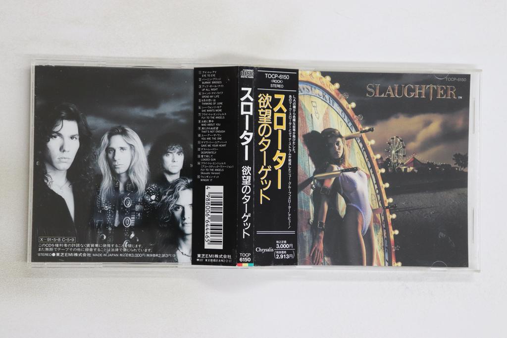 CD SLAUGHTER - Stick It To Ya TOCP6150 CHRYSALIS 1990 Japan Obi Rock Used