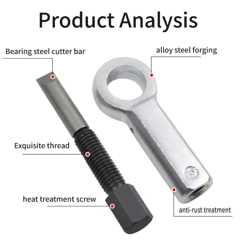 Maszyna do rozłupywania nakrętek Konstrukcja stalowa Antypoślizgowy uchwyt Osłona ochronna Do usuwania zapieczonych elementów złącznych Profesjonalne użycie warsztatowe