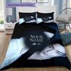 Epic Ancient Battle Custom Name Pattern Bedding Quilt Set Quilt Cover Pillowcase Home Birthday Gift(1 * duvet cover + 2 * pillowcase, without core)