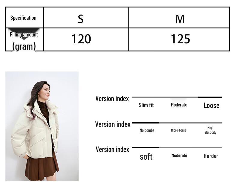 MARK FAIRWHALE Women's 2025 Hooded Short Puffer Down Jacket
