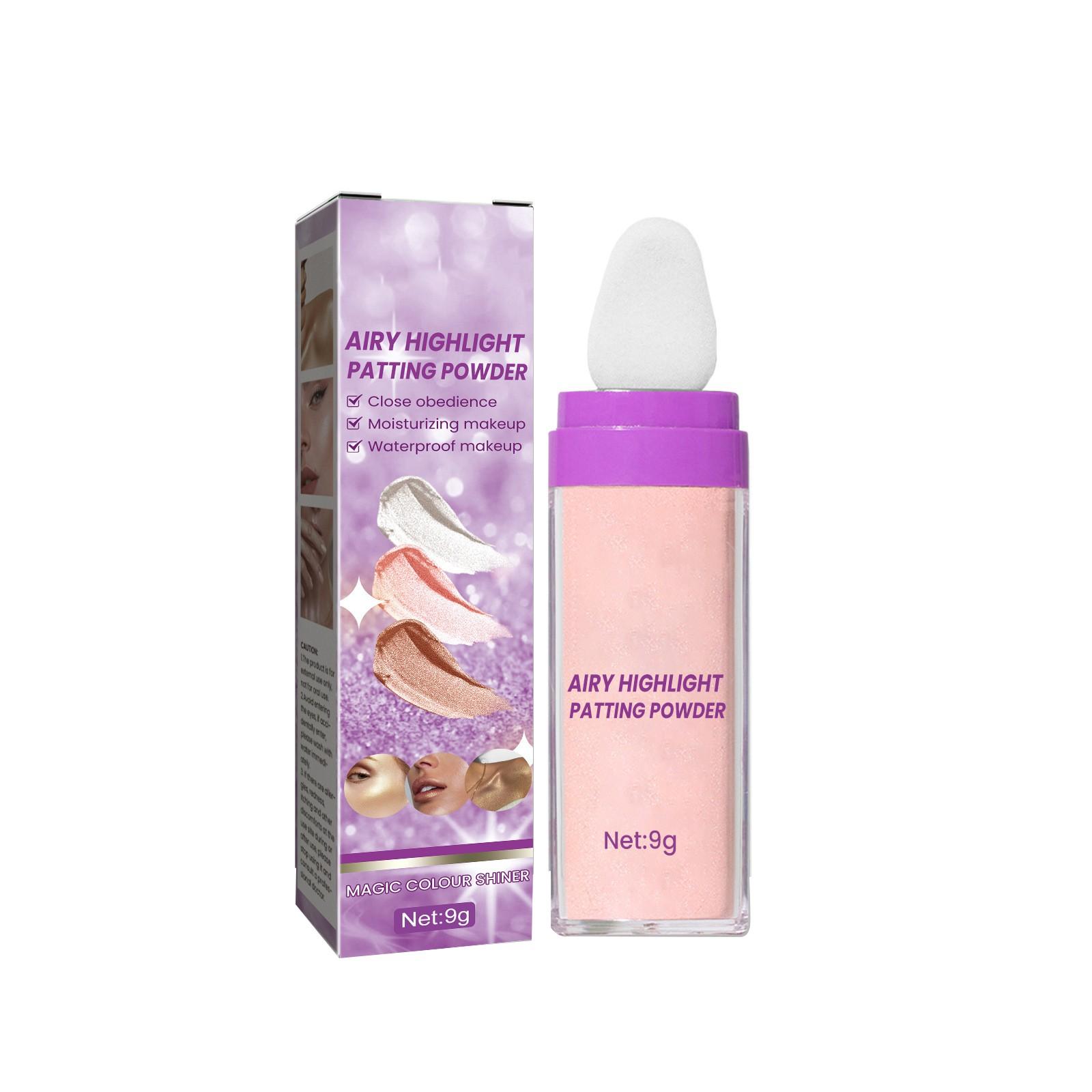 

Пудра для припудривания с высоким блеском Пудра для припудривания Для всего тела Натуральная Трехмерная Пудра с высоким блеском Блестящая пудра One Size розовый