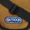 Outdoor Products Mini Pouch with Carabiner, Shoulder Strap, Smartphone Storage, Luminous Design, Metal-Look Zipper, Brown