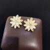 French Romantic Opal Flower Stud Earrings Women's High-end Sense Bright Earrings Versatile Exquisite Earrings