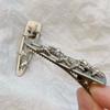 Simple Silver Star Hairpin Metal Side Bangs Clip Light Luxury Temperament Rhinestone Hairpin Cold Trend