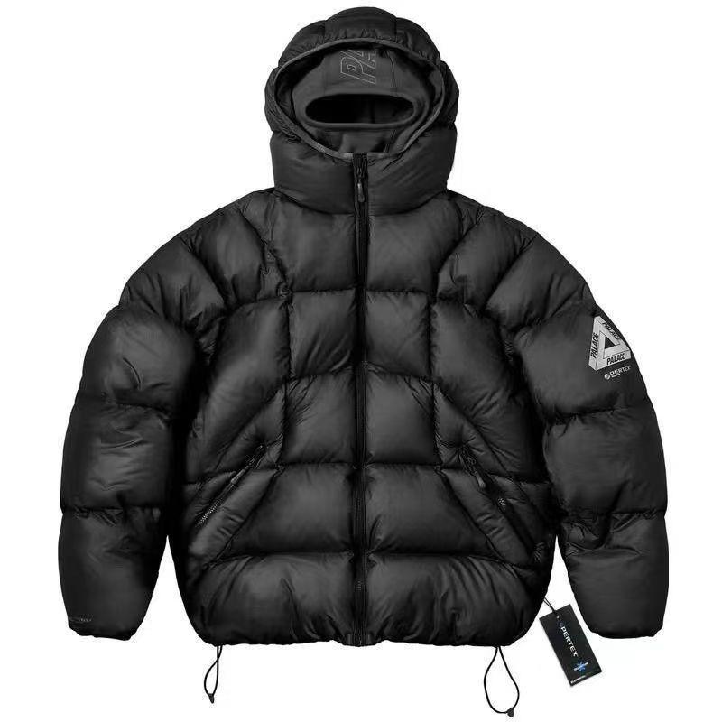 PALACE Wasserdichte Baumwolljacke mit Kapuze für Herren - Winddicht, Warm, Herbst/Winter Freizeit-Sportbekleidung, Trendige Marke