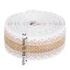 1pcs Lace Mesh Trim Burlap Ribbon Roll 5.5 Yards Lace Burlap Ribbon Jute Ribbon Roll  DIY Crafts
