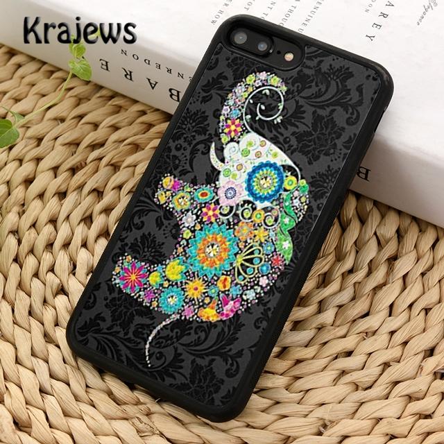 Colorful Retro Flower Elephant Phone Case Cover For iPhone 17 Air 16 15 14 plus 12 13 pro max coque Fundas