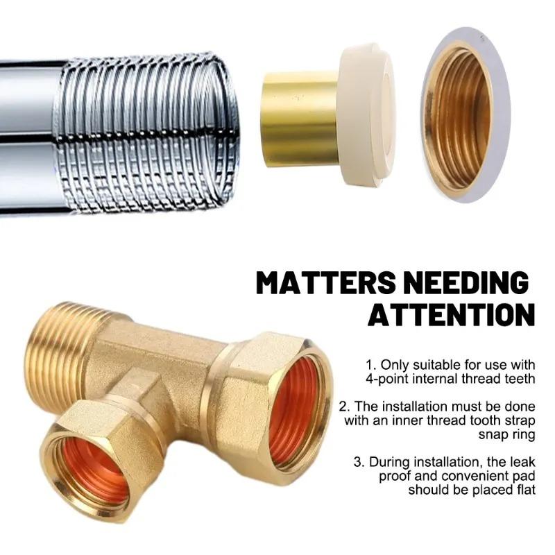 5/30PCS Copper Core Sealing Washers Faucet Triangle Valve Sealed Gasket for Plumbing Pipe Water Hose Anti-drip Leakproof Gaskets