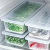 Σετ 2 τεμ. Αεροστεγή Στοιβαζόμενα Δοχεία Αποθήκευσης Τροφίμων με Καπάκια & Αποσπώμενο Δίσκο Αποστράγγισης - Επαναχρησιμοποιήσιμα Κουτιά Οργάνωσης Ψυγείου