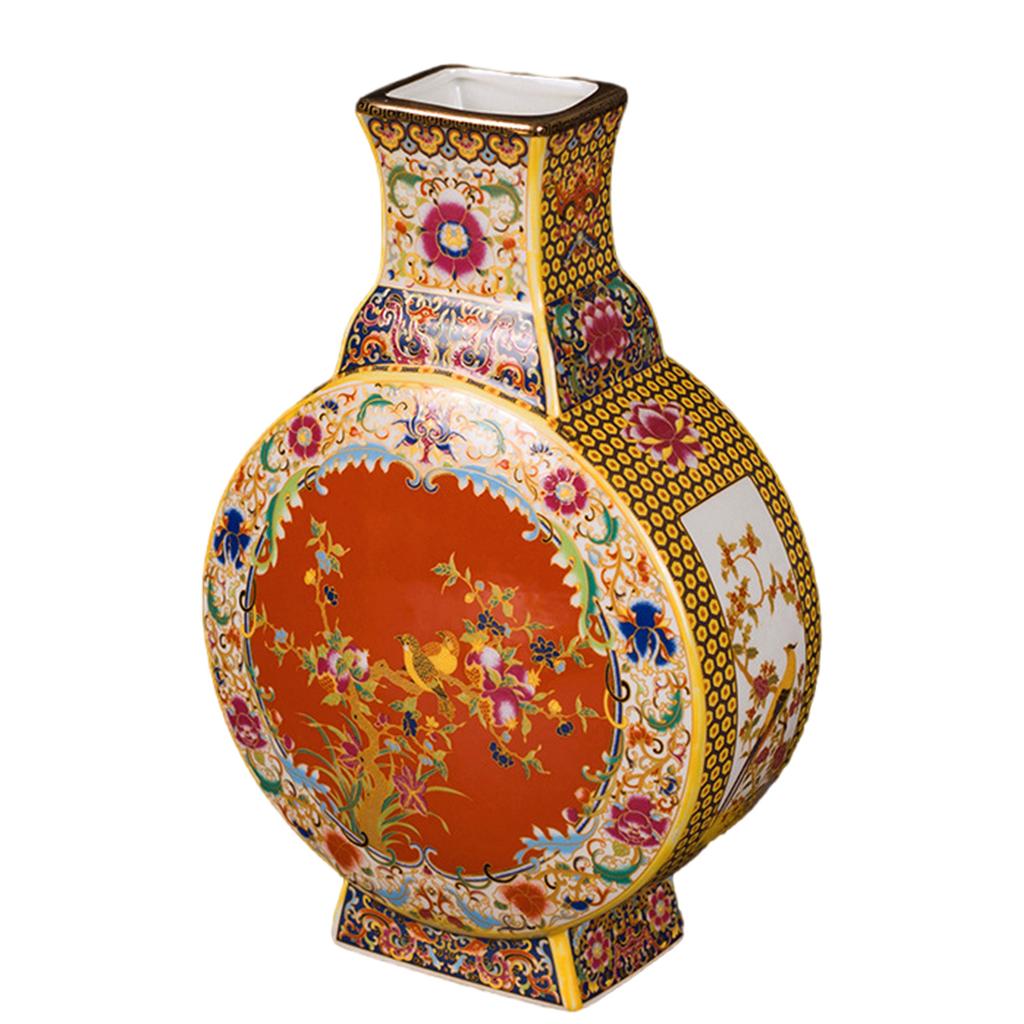 Exquisitedly Jingdezhen Ceramic Vase Antique Type Desk Ornament for Home Decoration and Office Display Height 25-26cm