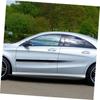 OSALADI 1 Set Side Skirt Sticker Protector Styling for Car Exterior Decoration Side Stripe Graphic Car Sticker PVC Black 2pcs