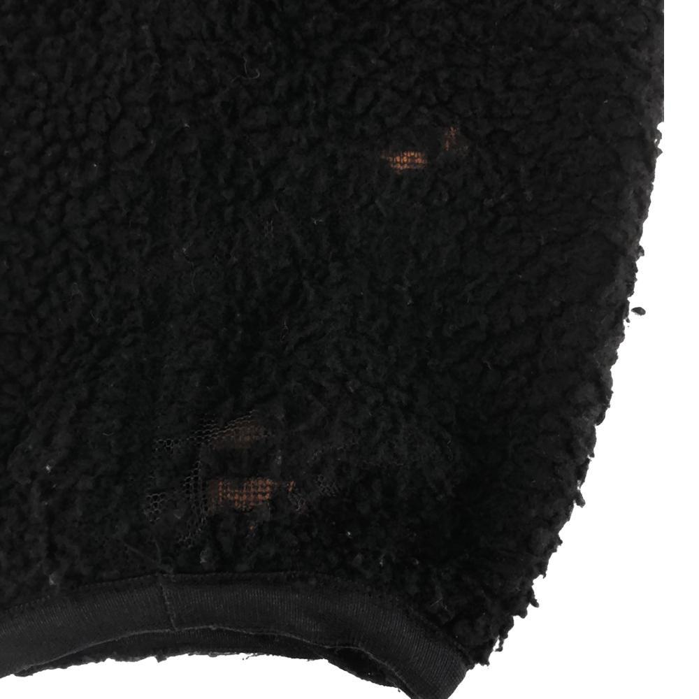 XLARGE Logo print Full Zip Fleece Bore jacket S black Mesh lining Men's Used