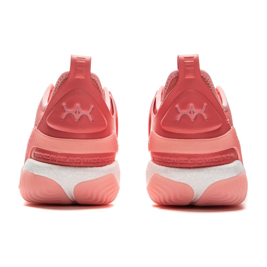 Li Ning Yushuai 19V2 Basketball Shoes Men's Low Top Pink Orange ABAV049-1