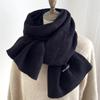 Thicken Winter Cashmere Scarves Soft Winter Shawl Elegant Knitted Scarf  Student