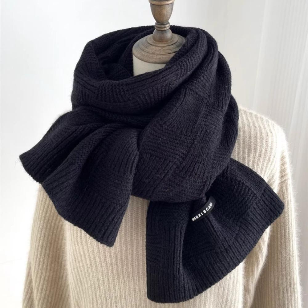 Thicken Winter Cashmere Scarves Soft Winter Shawl Elegant Knitted Scarf  Student