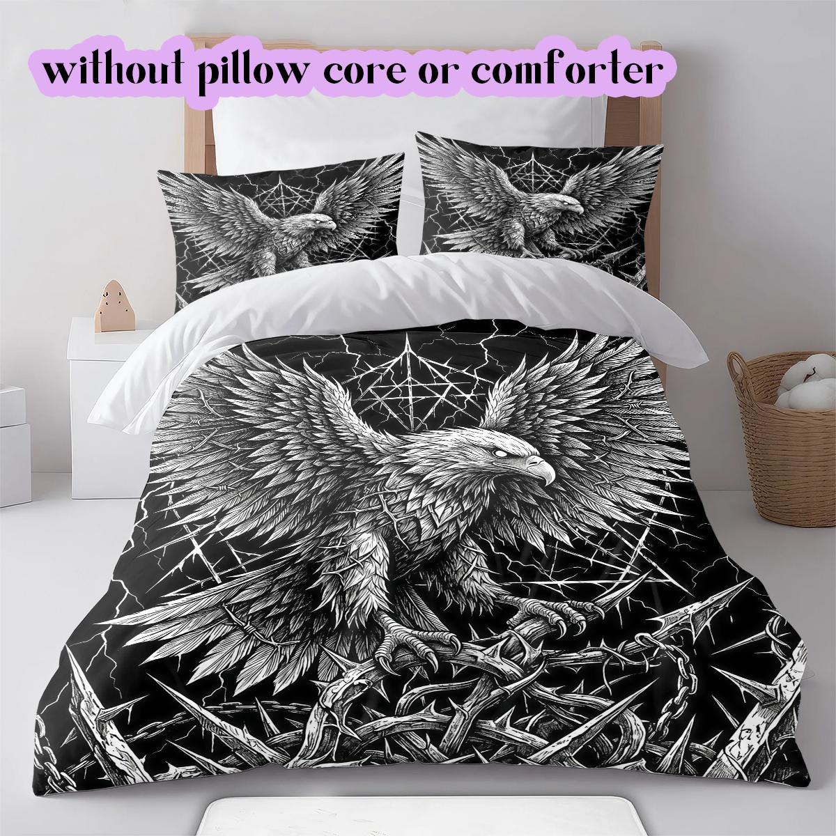 

Thorn animals Pattern Bedding Quilt Set Quilt Cover Pillowcase Home Decoration Birthday Gift (1 * duvet cover + 2 * pillowcase, without core) 135x200cm