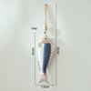 Mediterranean Retro Wooden Fish Skewers Hanging in The Ocean Fengxiang Villagers' Tavern Restaurant Wall Art Decorations