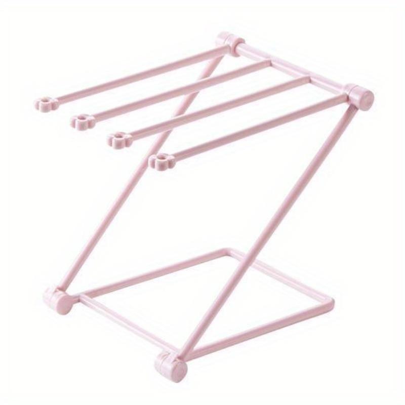 Kitchen Rack Sink Storage Rag Rack Vertical Countertop Water Cup Towel Storage Rack Folding Tool