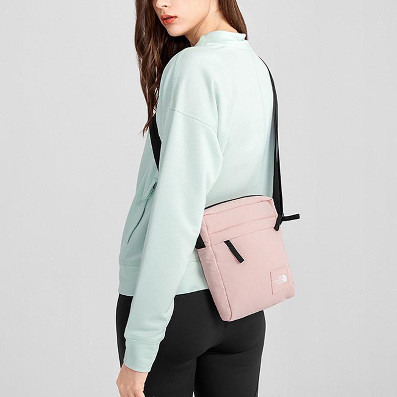 The North Face 6L Leichte Tragbare Reißverschluss Kleine Quadratische Umhängetasche Crossbody Tasche Outdoor Tasche Damen Taschen Nylon Kirschblüten-Rosa 3VXQ-YXK