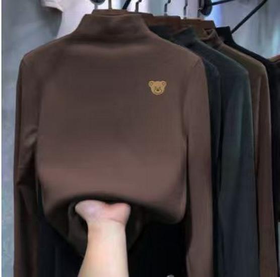 Camiseta Térmica de Forro Polar para Niños, Manga Larga, Cuello Semi Alto, Capa Base para Niños y Niñas (Edades Medianas a Mayores), Ideal para Otoño/Invierno