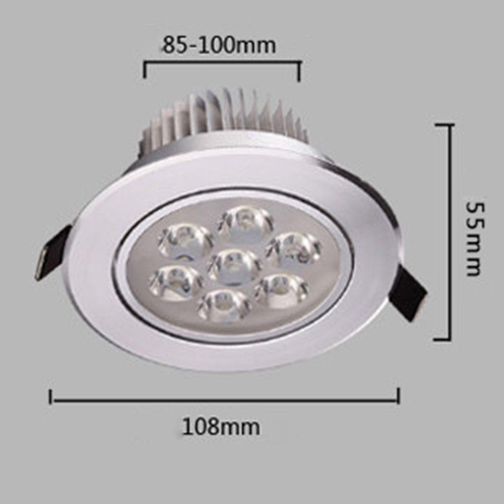 New Driver Kit Adjustable 7W Recessed Spotlight Lamp Ceiling Light LED Downlight